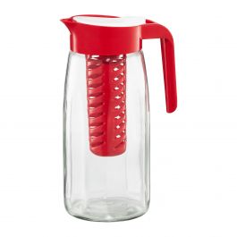 Vrč za vodo/sok 1450ml, z vstavkom za led, rdeč*
