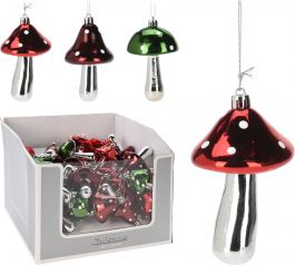 Okrasek za jelko gobica 9 cm, Koop.