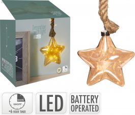 Lučka božična v obliki zvezde 15 led, Koo.