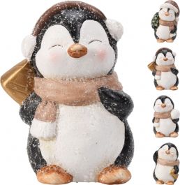 Figura božična pingvin 10 cm, Koo.
