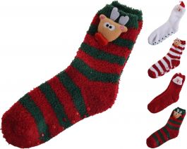 Nogavice XMAS, št.38 in 39, 4 vzorci
