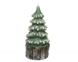 Sveča smreka zelena, 17cm
