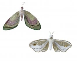 Figura metulj z bleščicami 32 cm, Kaem.