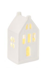 Hiška Janis z led lučko 68W, porcel., baterije vključene
8 x 6,5cm
