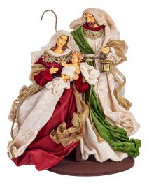 Jaslice okrasne rdečo/zelene 41 cm set 3/1, Bizz.