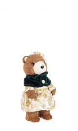 Figura medvedka smaragdno zelena 25 cm, Bizz.