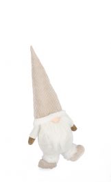 Okrasna figura božiček belo rjav 43 cm, Bizz.