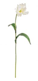 Cvetje umetno tulipan bel 76 cm, Bizz.