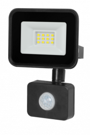 Reflektor LED s senzorjem 30W, 2250lm 6500K ČRN IP65