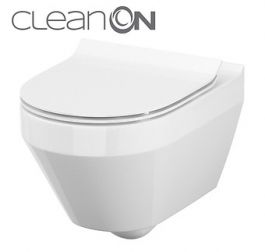 Viseča wc školjka Crea oval new co z wc desko slim dur sc eo set C231