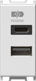 POLNILNIK USB-A/USB-C PD 20W 1M EM69PW