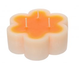 Sveča roža oranž 12 x 4cm
