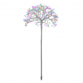 Lučka na stebru cvetov 192 mikro led večbarvne, 75 cm, Kaem.
