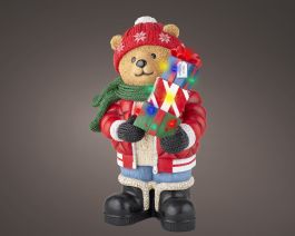 Figura božična medvedek led, 65 cm, Kaem.