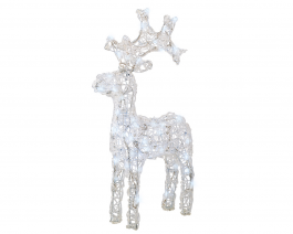 Jelen božični 50 led hladno bela, 61 cm, IP44, Kaem.