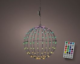 Krogla okrasna 108 led večbarvna svetloba, fi 30 cm, IP44, Kaem.