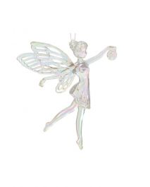 Okrasek za jelko vila mavrična 11 cm, Kaem.