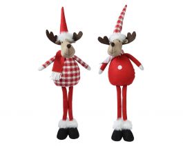 Figura božična jelenček rdeč 60 cm, Kaem.