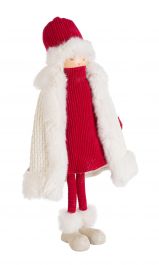 Figura božična punčka Kris 48 cm, Bizz.