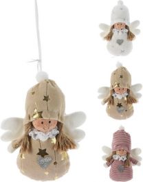 Figura božična angel punčka 15 cm, Koo.