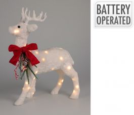 Figura jelenček bel, 60 led, 30 cm, Koo.
