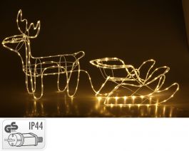 Cev led sani z jelenom 180 led toplo bela, 9m, 93x25x44,  IP44, Koo.