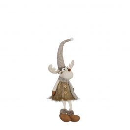 Figura okrasna jelenček rjav sedeč 59 cm Edel.