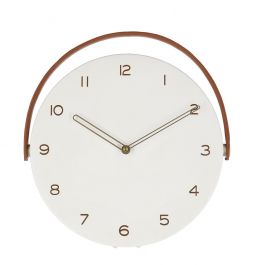Ura stenska Josue bianco, 32cm
