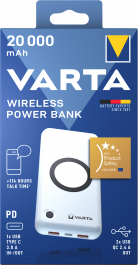 Baterija Power-Bank, brezžična, 20.000mAh, Varta