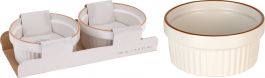 Pekač za mufine 2/1, 250ml, 11x5cm,  porcelan.
