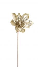 Cvetje umetno božična zvezda champagne 40 cm, Bizz.