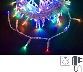 Lučke 180 led barvna 3 mm, 8 funkcij utripanja s časovnikom, 8,95 m, IP44, Bizz.