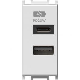 POLNILNIK USB PD 20W 1M PW bel TEM