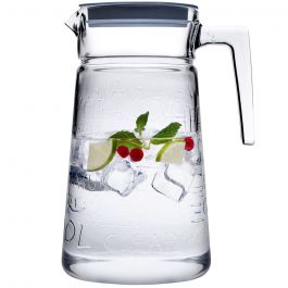 Vrč steklen City Pop s pokrovom, 2l 
