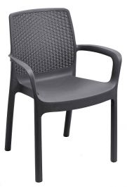 Stol Regina antrancit polipropilen 60,5x54x82 cm, 
