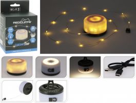 Lučka za kampiranje 98x98x48 mm, USB konektor, Koop