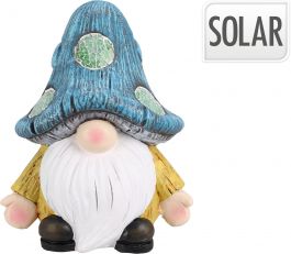 Figura vrtni palček s solarno lučko 30 cm, Kop.