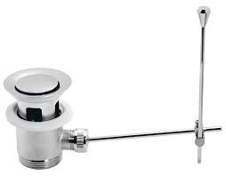 Sifon za umivalnik  gornji del z palčko 5/4'' krom  