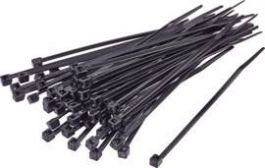 Vezica UV odporna črna 200x2,5mm - 100 kos TM
