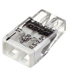 Hitra inštalacijska sponka WAGO 2P 0,5-2,5mm2 za trdo žico 450V 24A 100kos Wago