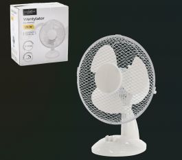 Ventilator namizni 9066,  fi 27 cm, 25 W, bel
