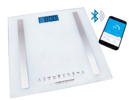 Digitalna analitična kopalniška tehtnica 8v1 BT Esperanza B.FIT, bela