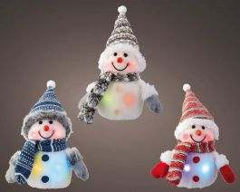 Figura sneženi mož led, 22 cm, Kaem.