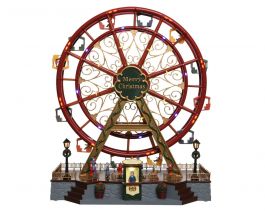 Dekoracija božična panoramslo kolo 35 led, 37x45 cm, Kaem.