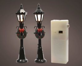 Dekoracija božična led laterna 12 cm, set 2/1, Kaem.