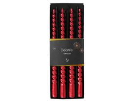 Sveča konusna 4/1, rdeča, 25cm
