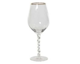 Kozarec za vino z zlatim robom, 460ml
