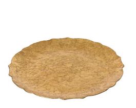 Krožnik dekorativni zlat, 33cm, pvc
