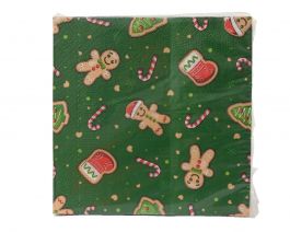 Serveti zeleni Ginger bread, 33x33cm
