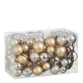 Girlanda 80 zlato/bež bunkic 180 cm, Edel.